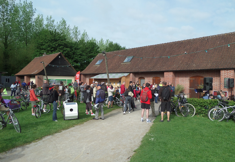 Départ de la randonnée à la Base de loisirs de Willems