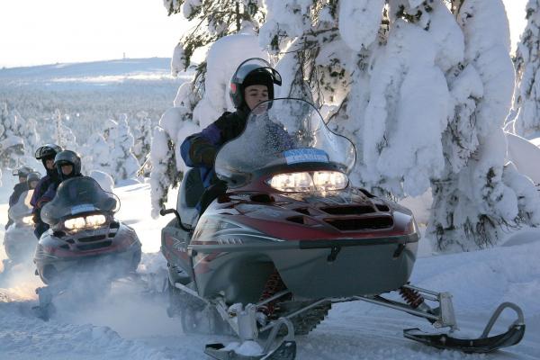 balade en moto neige