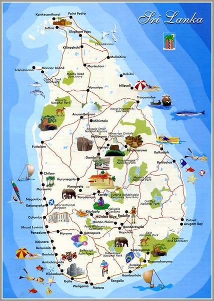 voyage sri lanka carte