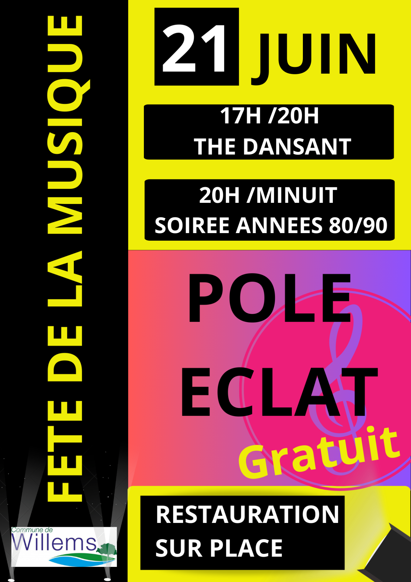 Affiche fete de la musique