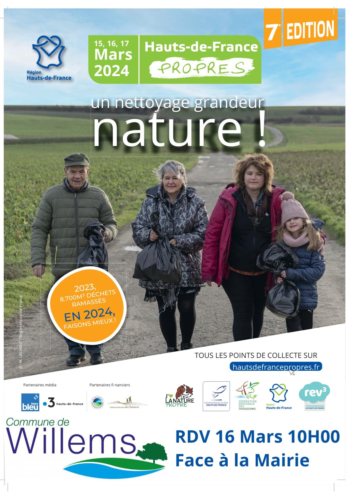 Nettoyons la nature a willems